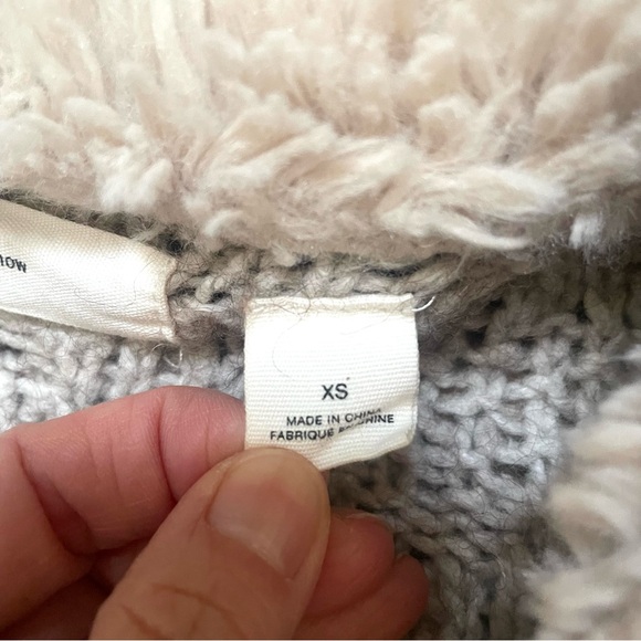 Anthropologie Sleeping on Snow Cowgirl Sherpa Cardigan Sweater Jacket cabincore - Picture 7 of 13